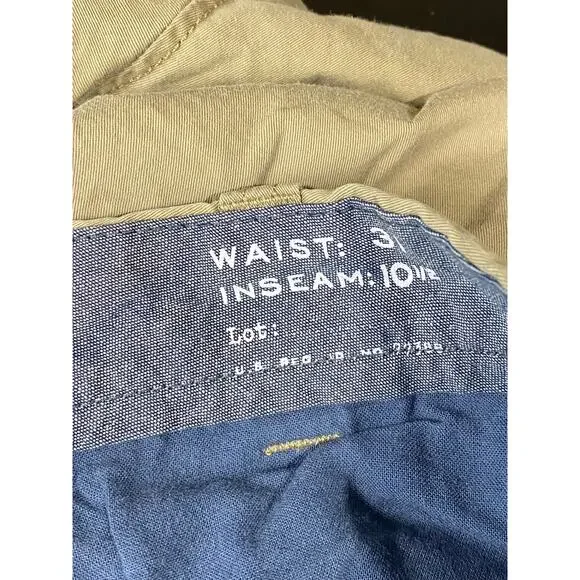 J. CREW Men's Tan Regular-Fit 10.5" Stretch Five-Pocket Chino Shorts SZ 31 - Picture 10 of 13